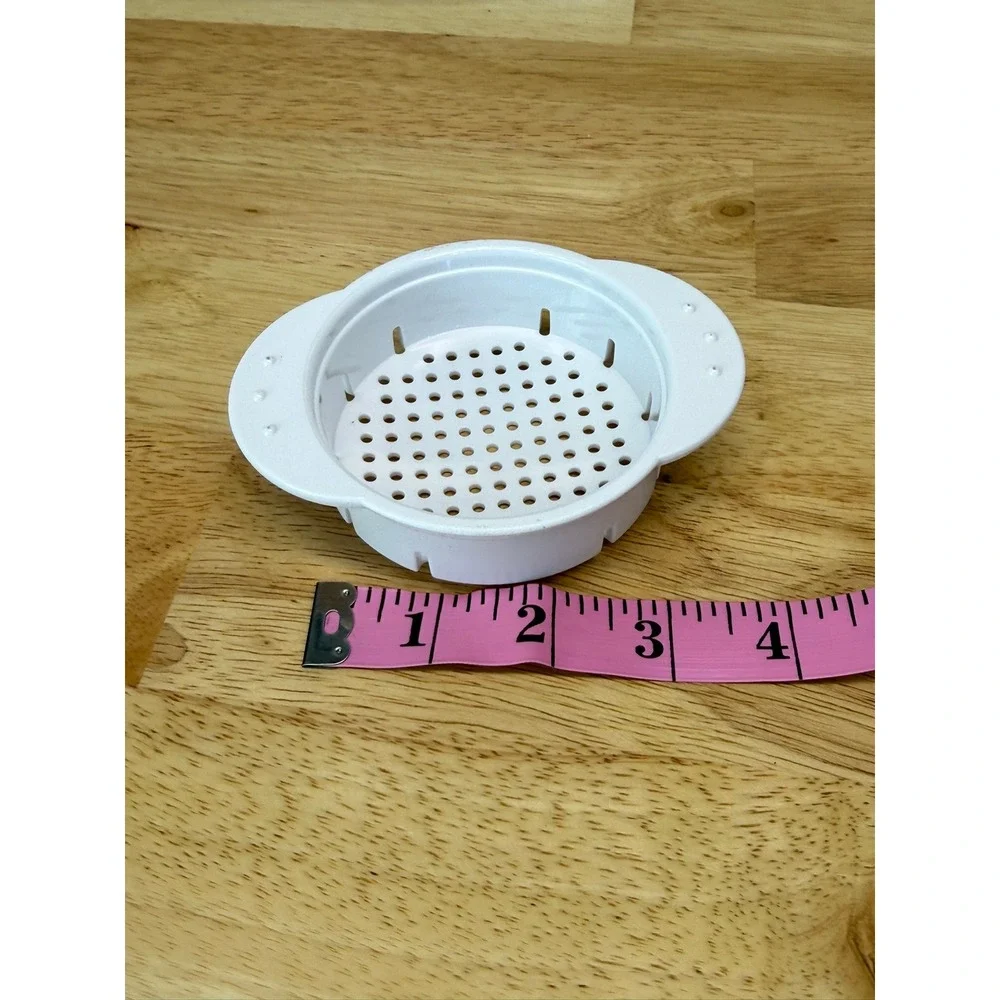 Pampered Chef Can Strainer White Plastic Kitchen Tool 2495 Tuna Press